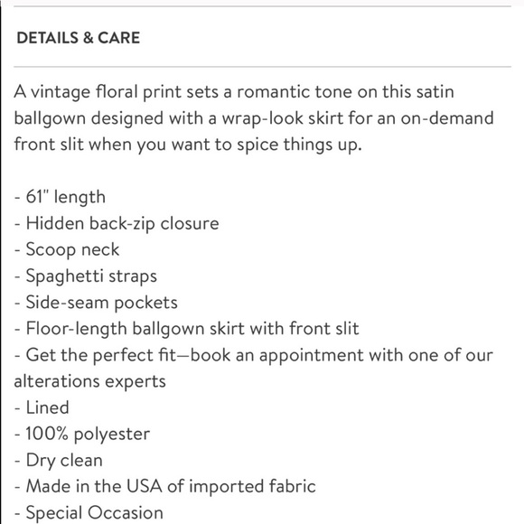 Xscape Floral print satin gown - Picture 7 of 7